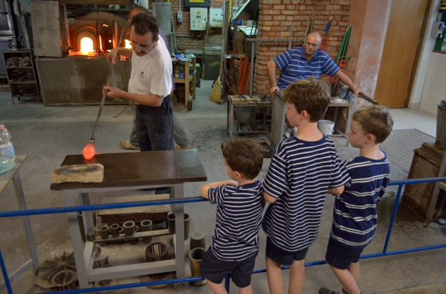 We FINALLY got to see some glass-blowing! 